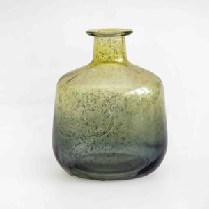 Green & gold flower vase