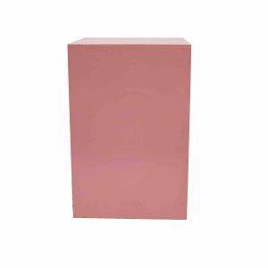 Blush pink wooden plinth