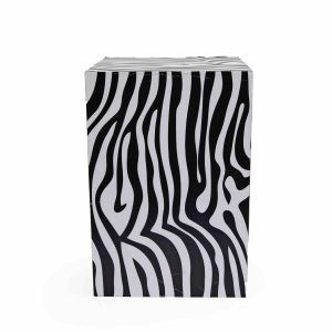 Zebra print plinth