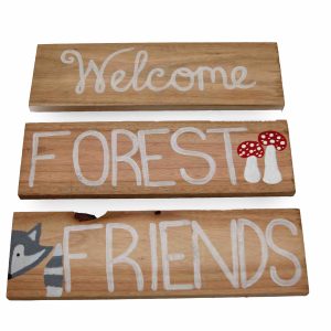 Welcome sign - Forest friends
